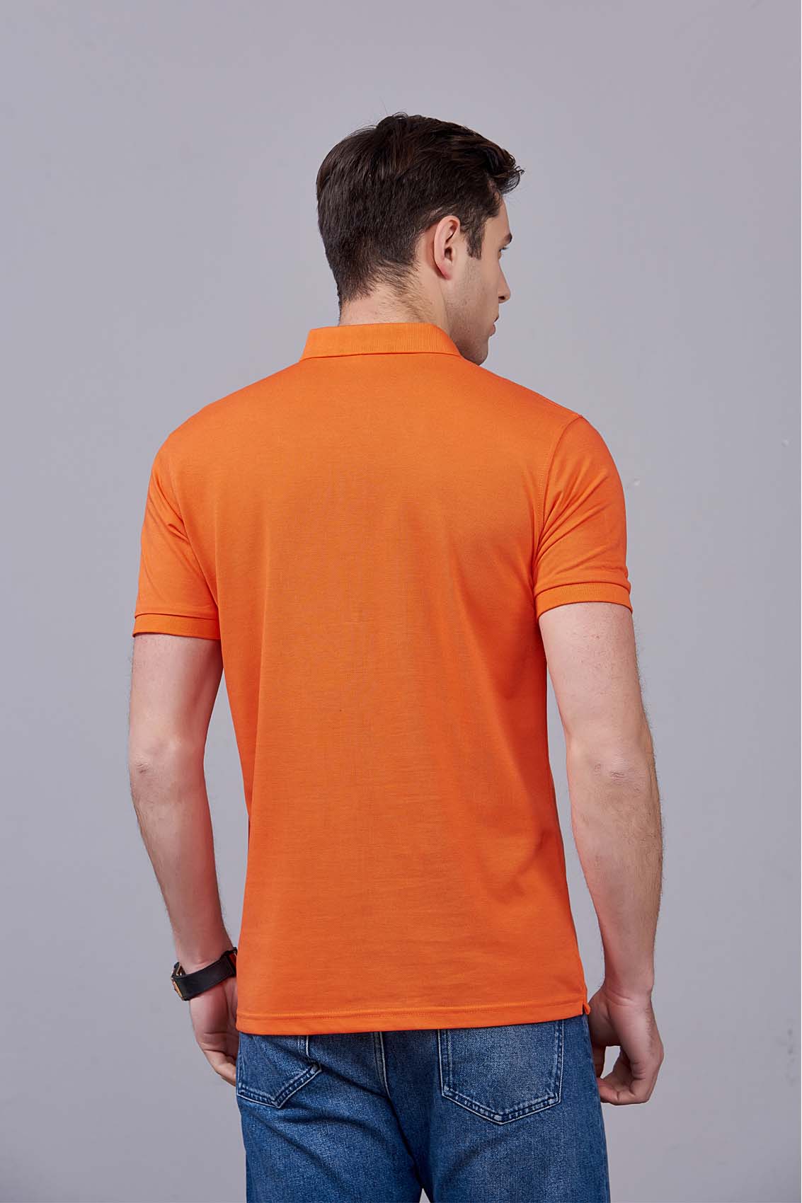 夏季男女通款橘色短袖T恤衫-MAD205js