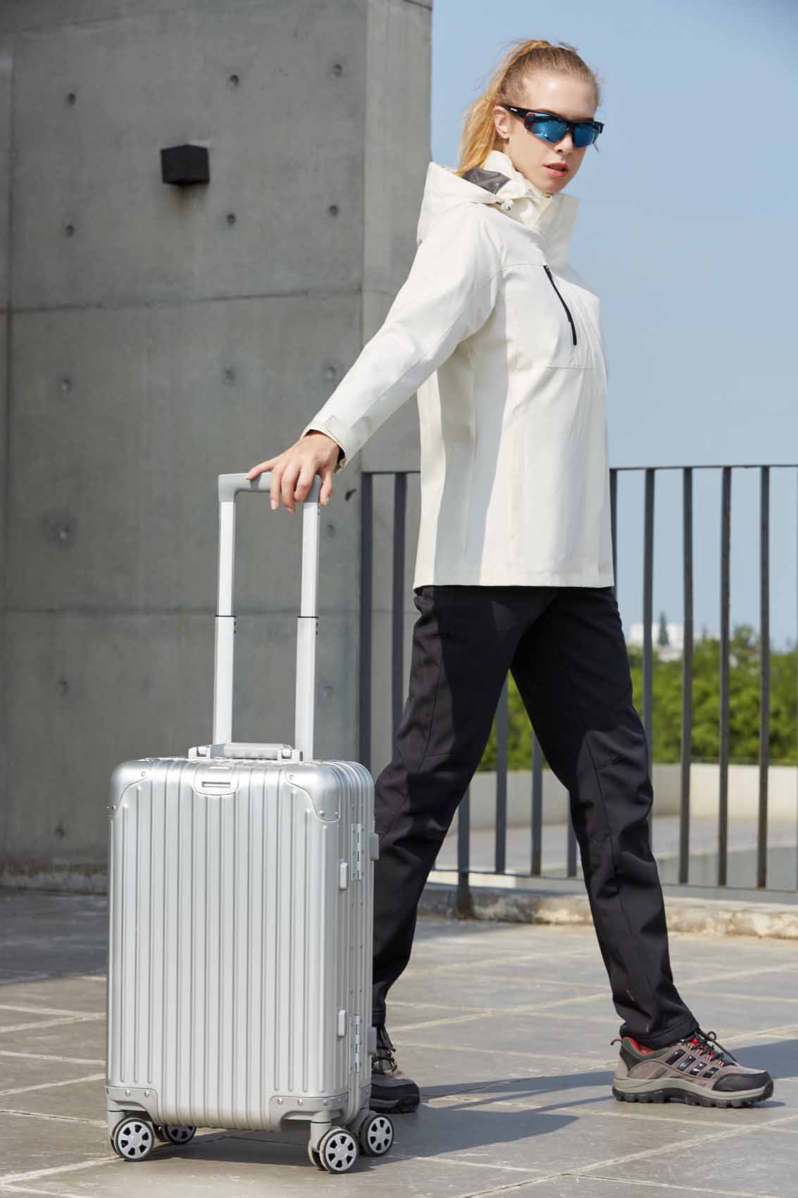 春秋季節白色男女同款沖鋒衣上衣外套#798