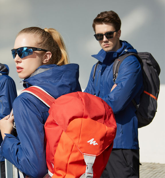 藏藍(lán)色男女同款活里活面搖粒絨沖鋒衣上衣外套-798#