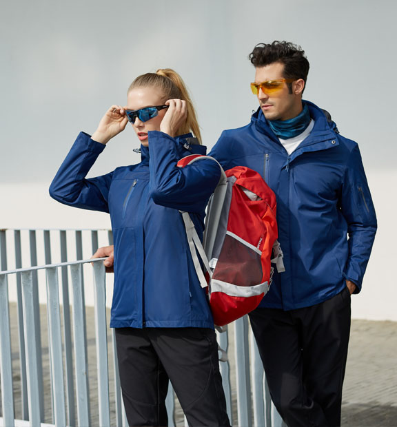 藏藍(lán)色男女同款活里活面搖粒絨沖鋒衣上衣外套-798#