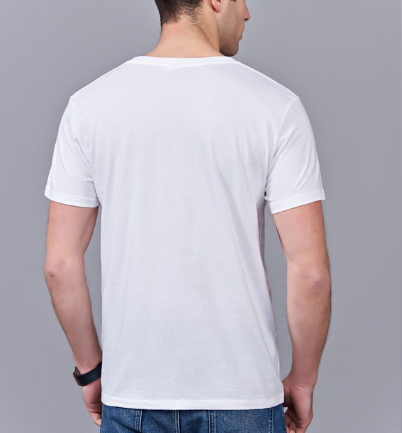 夏季白色男女同款純棉半袖圓領(lǐng)文化衫T19#