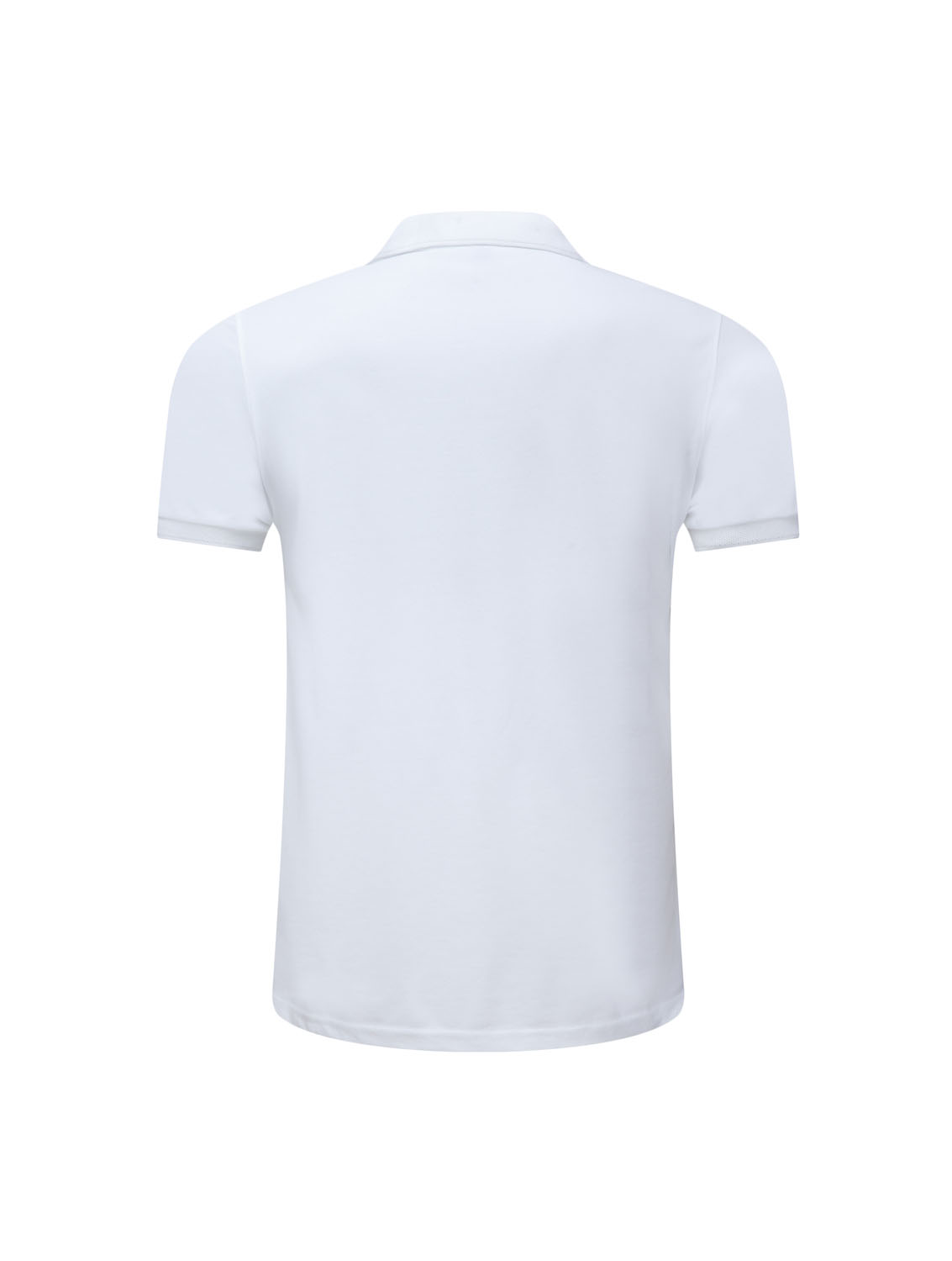 夏季白色男女同款滌棉短袖翻領時尚T恤衫/polo衫-025#