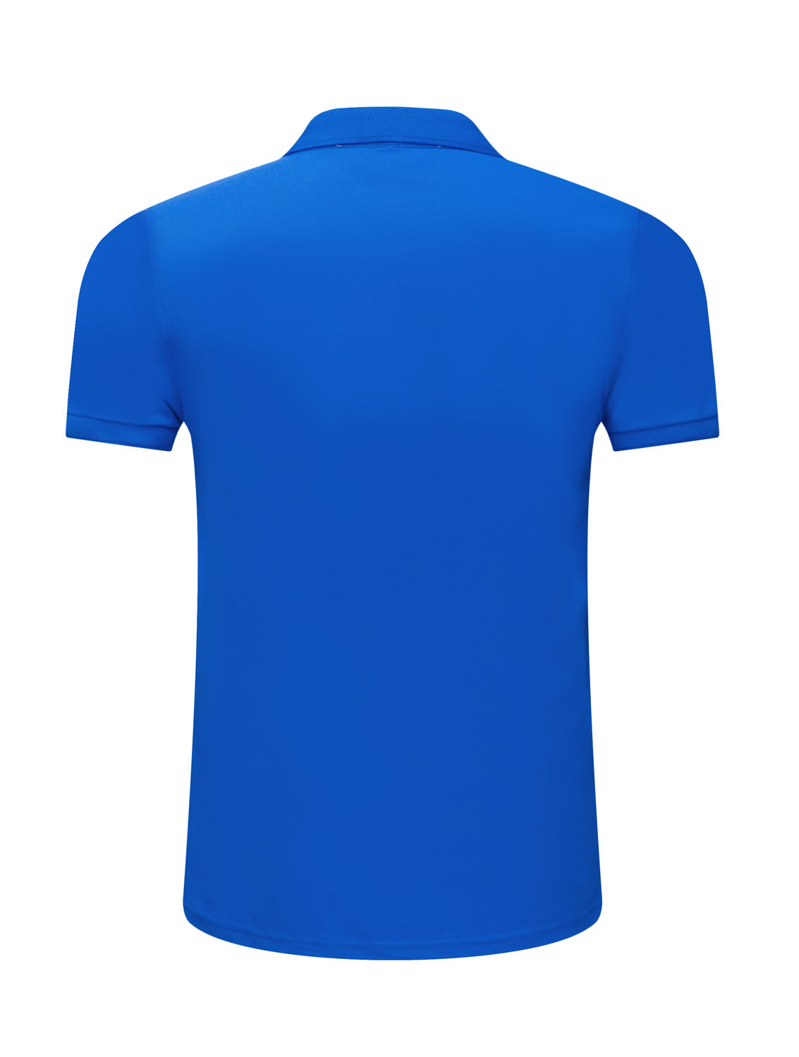 夏季寶藍色男女同款滌棉短袖翻領(lǐng)時尚T恤衫/polo衫-025#