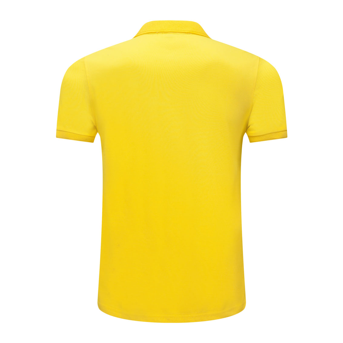 夏季黃色男女同款滌棉短袖翻領時尚T恤衫/polo衫-025#