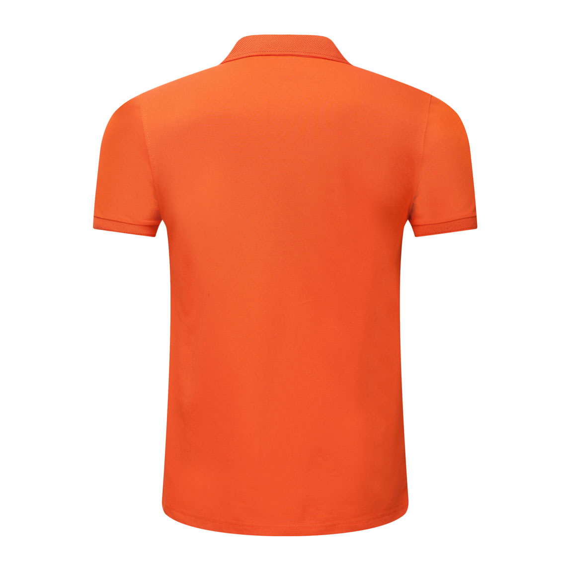 夏季橘色男女同款滌棉短袖翻領時尚T恤衫/polo衫-025#