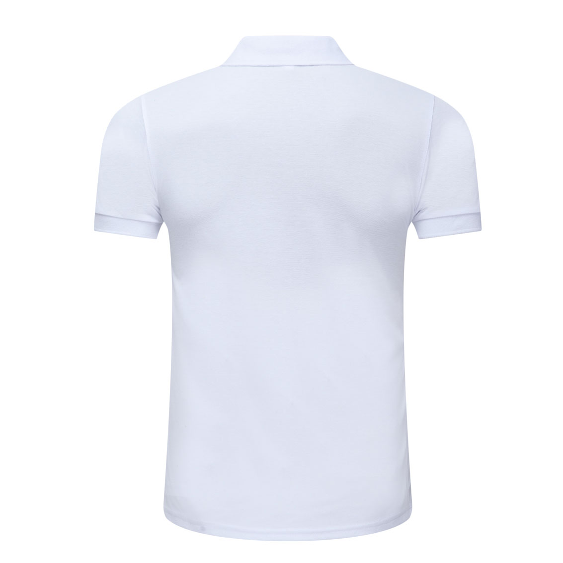 夏季白色男女同款絲光棉短袖翻領商務T恤衫/Polo衫-1503#